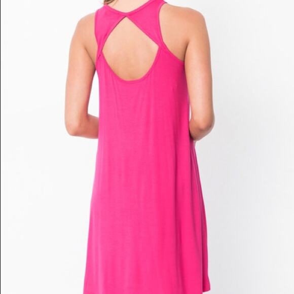 Pink Cutout Dress Shift - Picture 2 of 6